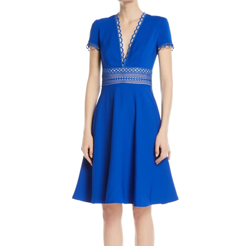 NWT NK32 NAEEM KHAN Short-Sleeve Cocktail Dress